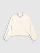 mini: Dziewczęcy polar ze stójką 4F 4FJWAW25TFLEF342 - biały (8)