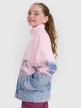 mini: Dziewczęcy polar oversize rozpinany 4F 4FJWAW25TFLEF344 - multikolor (3)