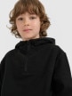 mini: Chłopięcy polar z kapturem 4F 4FJWAW25TFLEM350 - czarny (4)
