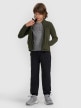 mini: Chłopięcy polar ze stójką 4F 4FJWAW25TFLEM413 - khaki (2)