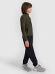 mini: Chłopięcy polar ze stójką 4F 4FJWAW25TFLEM413 - khaki (3)