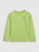 mini: Chłopięcy longsleeve z nadrukiem 4F 4FJWAW25TLONM484 - zielony (6)