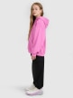 mini: Dziewczęca bluza rozpinana z kapturem 4F 4FJWAW25TSWSF1941 - różowa (3)