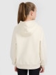 mini: Dziewczęca bluza nierozpinana z kapturem 4F 4FJWAW25TSWSF2147 - biała (5)