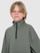 mini: Chłopięca bluza ze stójką bez kaptura 4F 4FJWAW25TSWSM1956 - khaki (4)