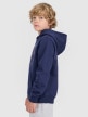 mini: Chłopięca bluza nierozpinana z kapturem 4F 4FJWAW25TSWSM1958 - granatowa (3)