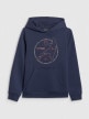 mini: Chłopięca bluza nierozpinana z kapturem 4F 4FJWAW25TSWSM1958 - granatowa (6)