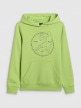 mini: Chłopięca bluza nierozpinana z kapturem 4F 4FJWAW25TSWSM1958 - zielona (5)