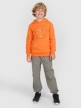 mini: Chłopięca bluza nierozpinana z kapturem 4F 4FJWAW25TSWSM1958 - cpomarańczowa (2)