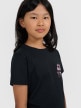 mini: Dziewczęcy t-shirt z nadrukiem 4F 4FJWAW25TTSHF2396 - czarny (3)