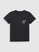 mini: Dziewczęcy t-shirt z nadrukiem 4F 4FJWAW25TTSHF2396 - czarny (6)