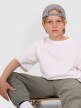 mini: Chłopięcy t-shirt oversize 4F 4FJWAW25TTSHM2411 - biały (4)