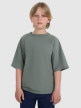 mini: Chłopięcy t-shirt oversize 4F 4FJWAW25TTSHM2411 - khaki (1)