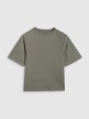 mini: Chłopięcy t-shirt oversize 4F 4FJWAW25TTSHM2411 - khaki (5)
