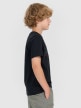 mini: Chłopięcy t-shirt z nadrukiem 4F 4FJWAW25TTSHM2414 - czarny (3)