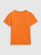 mini: Chłopięcy t-shirt z nadrukiem 4F 4FJWAW25TTSHM2415 - pomarańczowy (6)