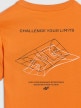 mini: Chłopięcy t-shirt z nadrukiem 4F 4FJWAW25TTSHM2415 - pomarańczowy (7)