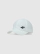  4F JUNIOR Dziecięca czapka z daszkiem 4F 4FJWMM00ACABU469  biała Biały