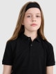 mini: Dziecięca koszulka polo 4F 4FJWMM00TPTSU513 - czarna (5)