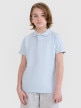  4F JUNIOR Dziecięca koszulka polo 4F 4FJWMM00TPTSU513  niebieska Niebieski