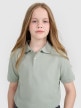 mini: Dziecięca koszulka polo 4F 4FJWMM00TPTSU513 - zielona (5)
