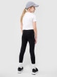 mini: Dziewczęce legginsy dzianinowe 4F 4FJWMM00TTIGF220-20S - czarne (4)