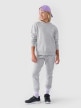  4F JUNIOR Dziewczęce spodnie dresowe joggery 4F 4FJWMM00TTROF082927M  szare Szary