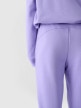mini: Dziewczęce spodnie dresowe joggery 4F 4FJWMM00TTROF0829-27M - fioletowe (6)