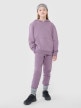 mini: Dziewczęce spodnie dresowe joggery 4F 4FJWMM00TTROF0829-27M - fioletowe (1)