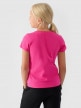 mini: Dziewczęcy t-shirt basic 4F 4FJWMM00TTSHF1658 - różowy (4)