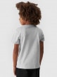 mini: Chłopięcy t-shirt z nadrukiem 4F 4FJWMM00TTSHM1627- szary (2)