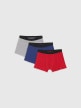  4F JUNIOR Chłopięce bokserki (3pack) 4F 4FJWMM00UBXSM045  multikolor Multikolor