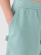 mini: Dziewczęce spodenki dresowe 4F 4FJWSS25TSHOF470 - turkusowe (3)