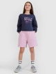 mini: Dziewczęce spodnie dresowe 4F 4FJWSS25TSHOF483 - różowe (1)