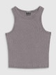 mini: Dziewczęcy top basic 4F 4FJWSS25TSLEF111 - szary (5)