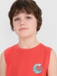 mini: Chłopięcy top z nadrukiem 4F 4FJWSS25TSLEM162 - czerwony (3)