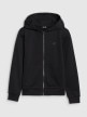 mini: Dziewczęca bluza dresowa rozpinana z kapturem 4F 4FJWSS25TSWSF1706 - czarna (7)