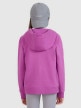 mini: Dziewczęca bluza dresowa rozpinana z kapturem 4F 4FJWSS25TSWSF1706 - fioletowa (4)