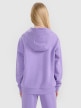 mini: Dziewczęca bluza dresowa nierozpinana z kapturem 4F 4FJWSS25TSWSF1707 - fioletowa (4)