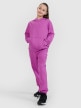 mini: Dziewczęca bluza dresowa nierozpinana z kapturem 4F 4FJWSS25TSWSF1707 - fioletowa (3)