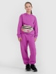 mini: Dziewczęca bluza dresowa nierozpinana z kapturem 4F 4FJWSS25TSWSF1707 - fioletowa (5)