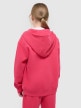 mini: Dziewczęca bluza dresowa z kapturem rozpinana 4F 4FJWSS25TSWSF1853 - różowa (6)