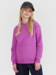 mini: Dziewczęca bluza dresowa nierozpinana bez kaptura 4F 4FJWSS25TSWSF1854 - fioletowa (1)