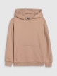 mini: Dziewczęca bluza dresowa nierozpinana bez kaptura 4F 4FJWSS25TSWSF1854 - beżowa (6)