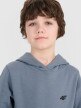 mini: Chłopięca bluza dresowa nierozpinana z kapturem 4F 4FJWSS25TSWSM1715 - niebieska (3)