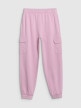 mini: Dziewczęce spodnie dresowe joggery 4F 4FJWSS25TTROF1135 - różowe (5)