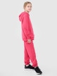 mini: Dziewczęce spodnie dresowe joggery 4F 4FJWSS25TTROF1187 - różowe (3)