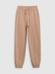 mini: Dziewczęce spodnie dresowe joggery 4F 4FJWSS25TTROF1187 - beżowe (6)