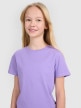 mini: Dziewczęcy t-shirt z nadrukiem 4F 4FJWSS25TTSHF2176 - fioletowy (2)