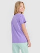 mini: Dziewczęcy t-shirt z nadrukiem 4F 4FJWSS25TTSHF2176 - fioletowy (3)